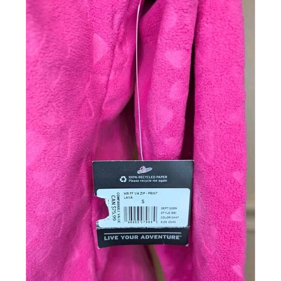 NWT Eddie Bauer Lava Fast Fleece Raglan Sleeve 1/4 Zip Sweatshirt Size S - Picture 5 of 7